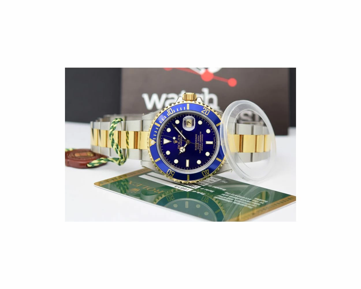 Buy Genuine Used Rolex Submariner Date 16613 Watch Blue Dial SKU 3398