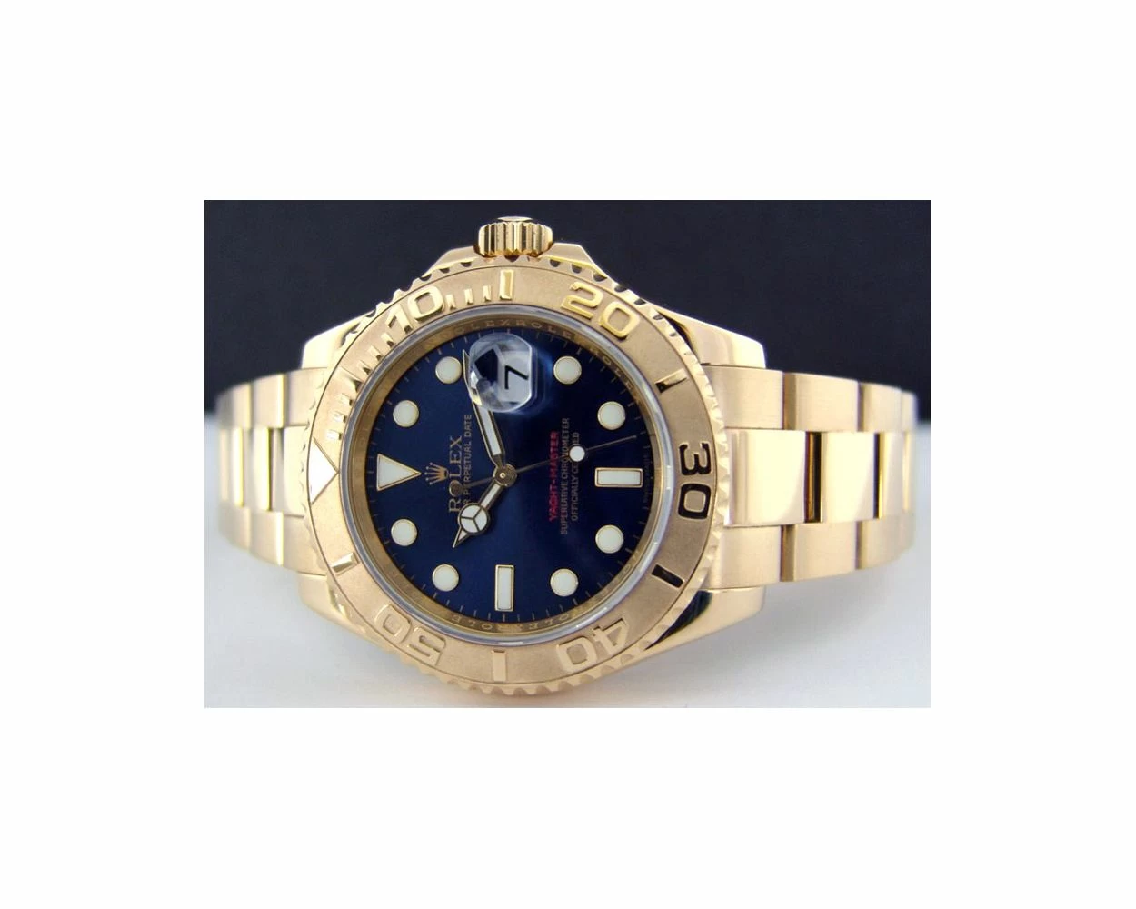Rolex Yacht Master 40 Blue Dial Yellow Gold 16628