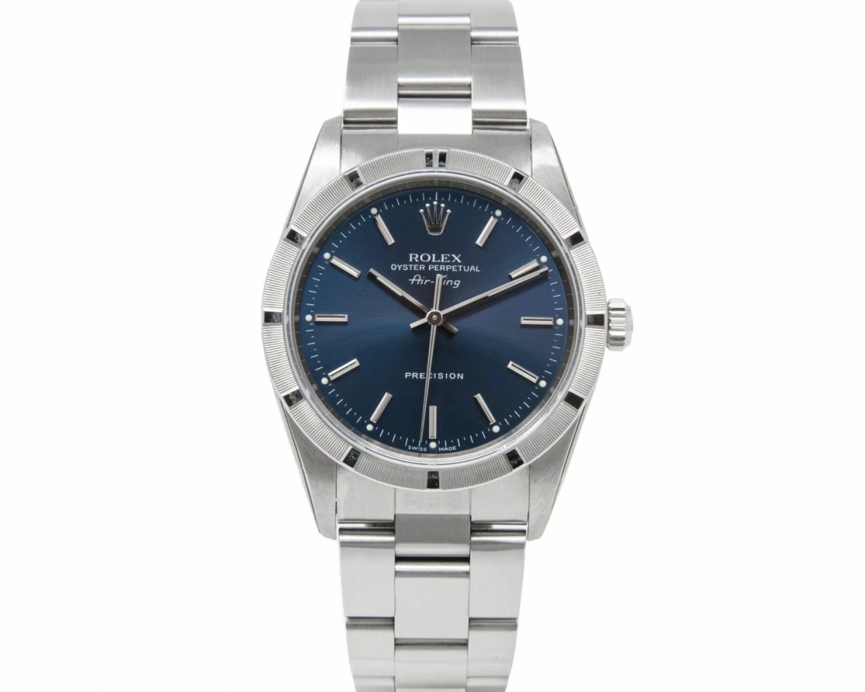 Buy Genuine Used Rolex Air King 14010 Watch Blue Dial SKU 6825