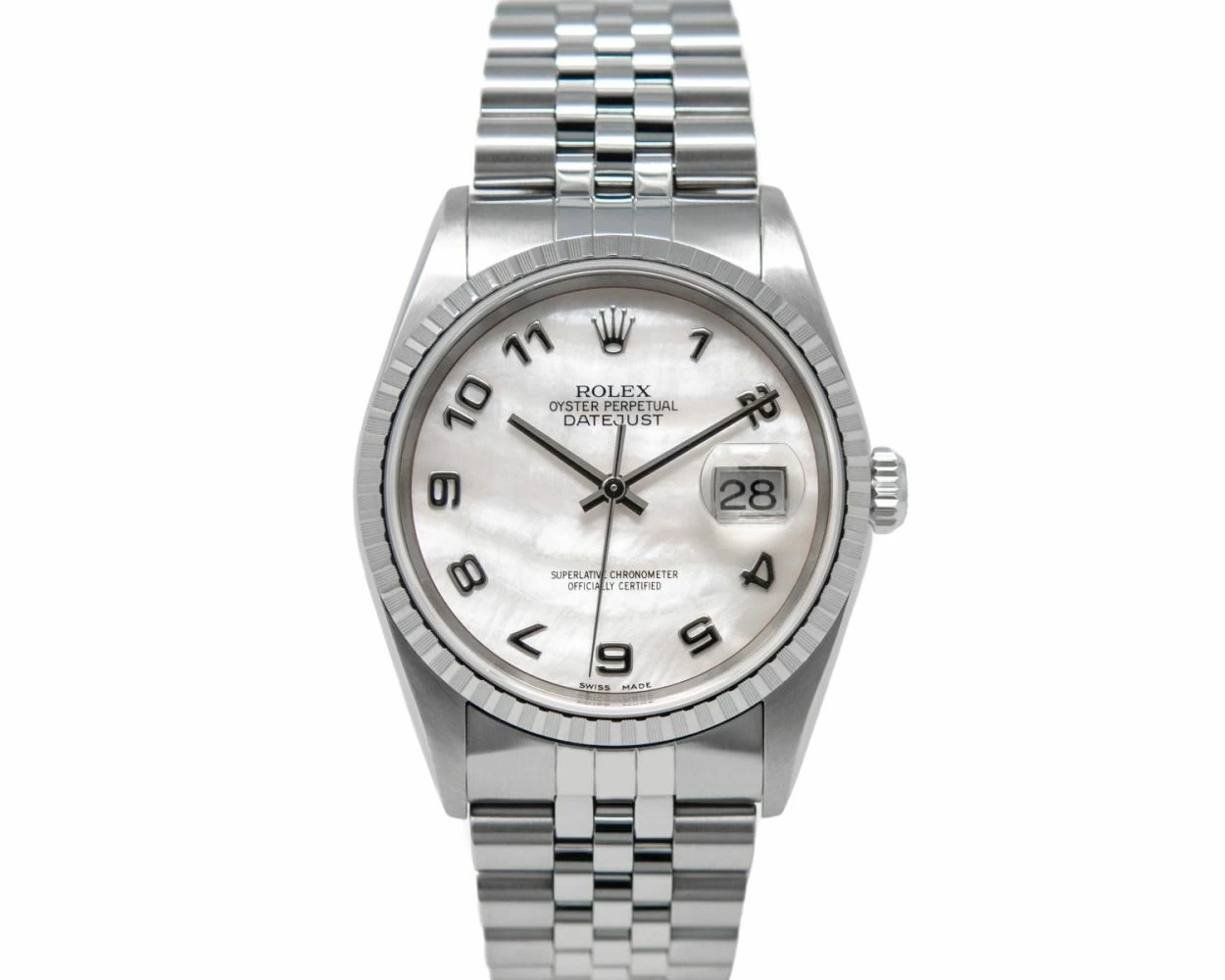 Buy Genuine Used Rolex Datejust 36 16220 Watch - Mother of