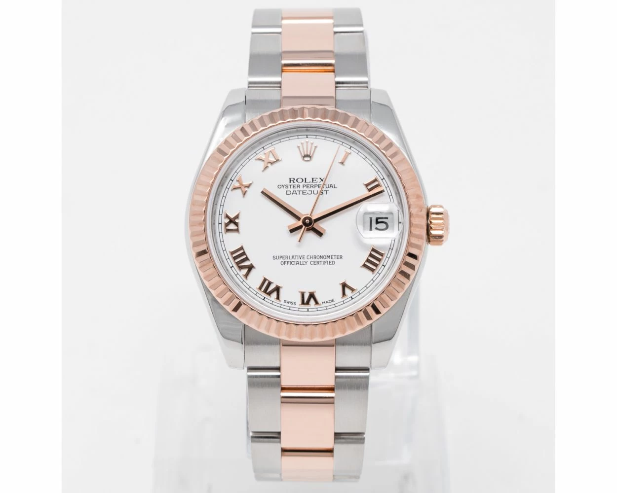 Rolex oyster perpetual datejust 31 rose gold cheap