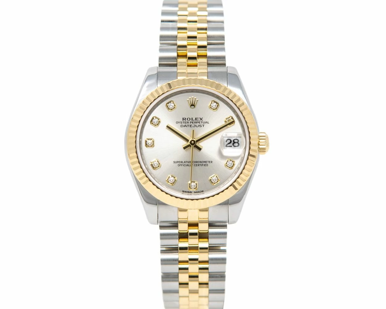 Rolex Datejust 31 Silver Dial Jubilee Bracelet Women's Watch 178273-0091