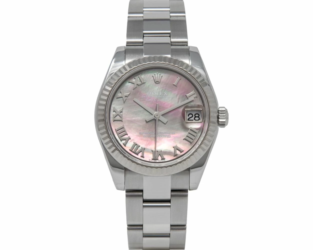 Buy Genuine Used Rolex Datejust 31 178274 Watch Black Mother of Pearl Dial SKU 6374