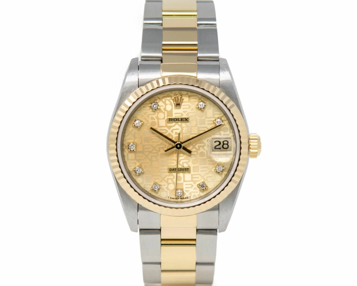 Buy Genuine Used Rolex Datejust 31 68273 Watch Champagne Jubilee