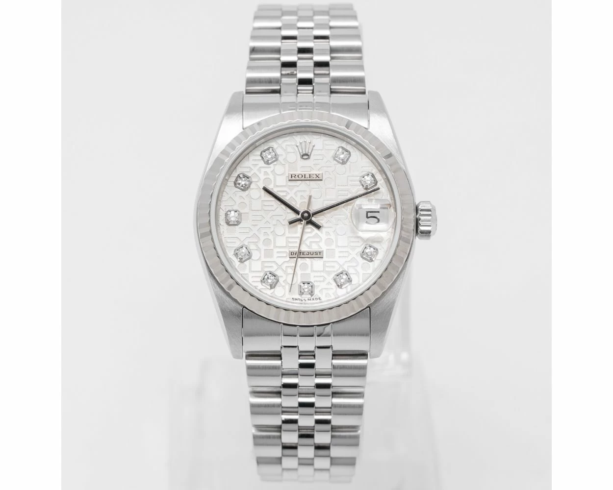 Buy Genuine Used Rolex Datejust 31 78274 Watch Silver Jubilee Dial SKU 9346