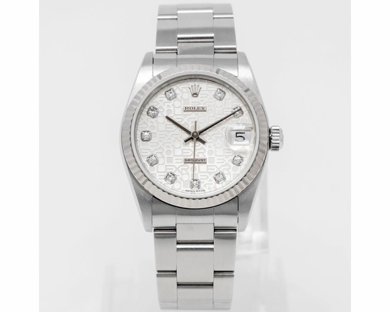 Buy Genuine Used Rolex Datejust 31 68274 Watch Silver Jubilee Dial SKU 9185