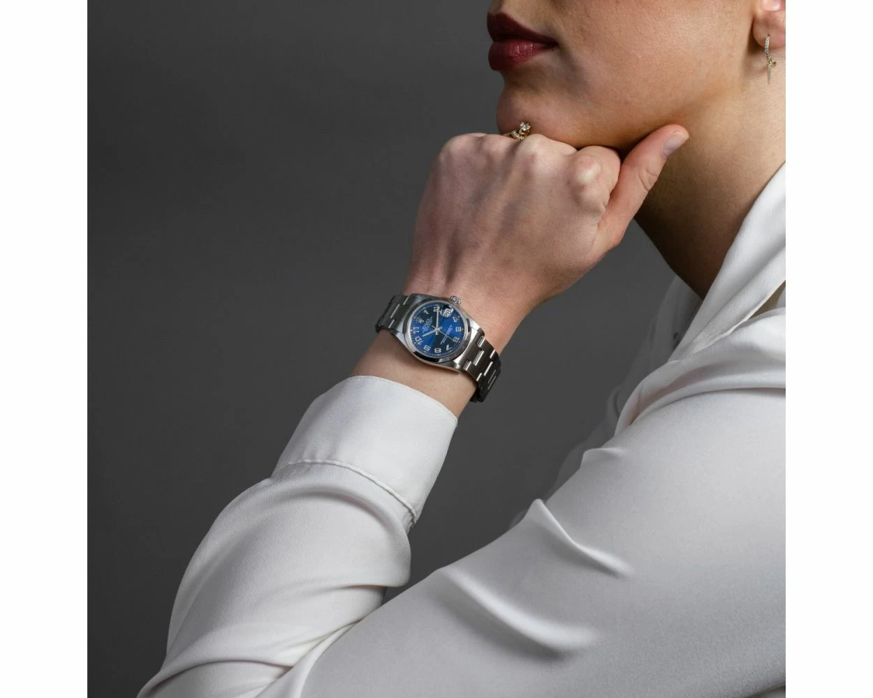 Rolex Datejust 31 Blue Concentric Arabic Dial Steel 78240