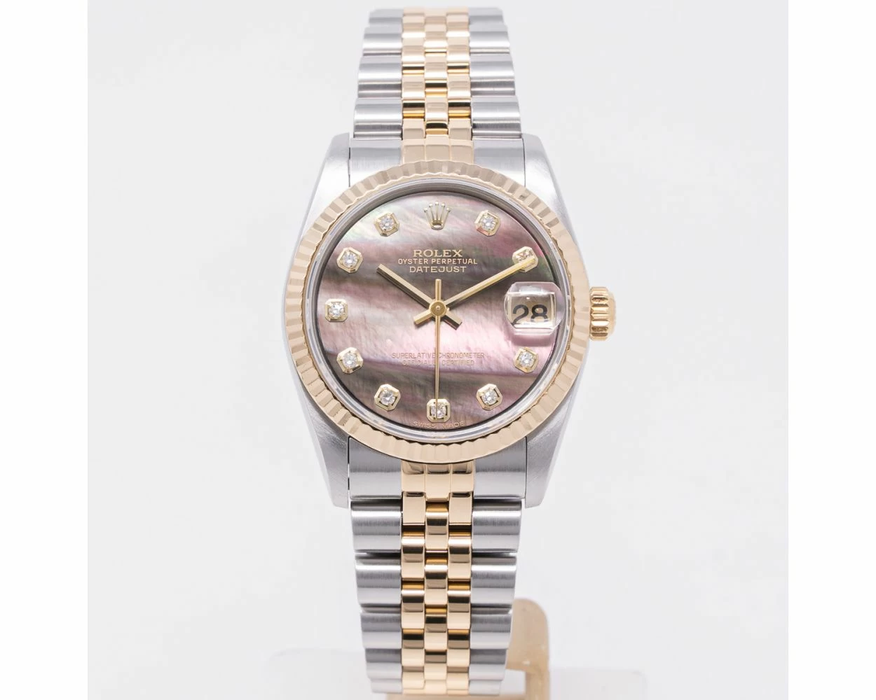 Buy Genuine Used Rolex Datejust 31 78273 Watch Black Mother of Pearl Dial SKU 8678