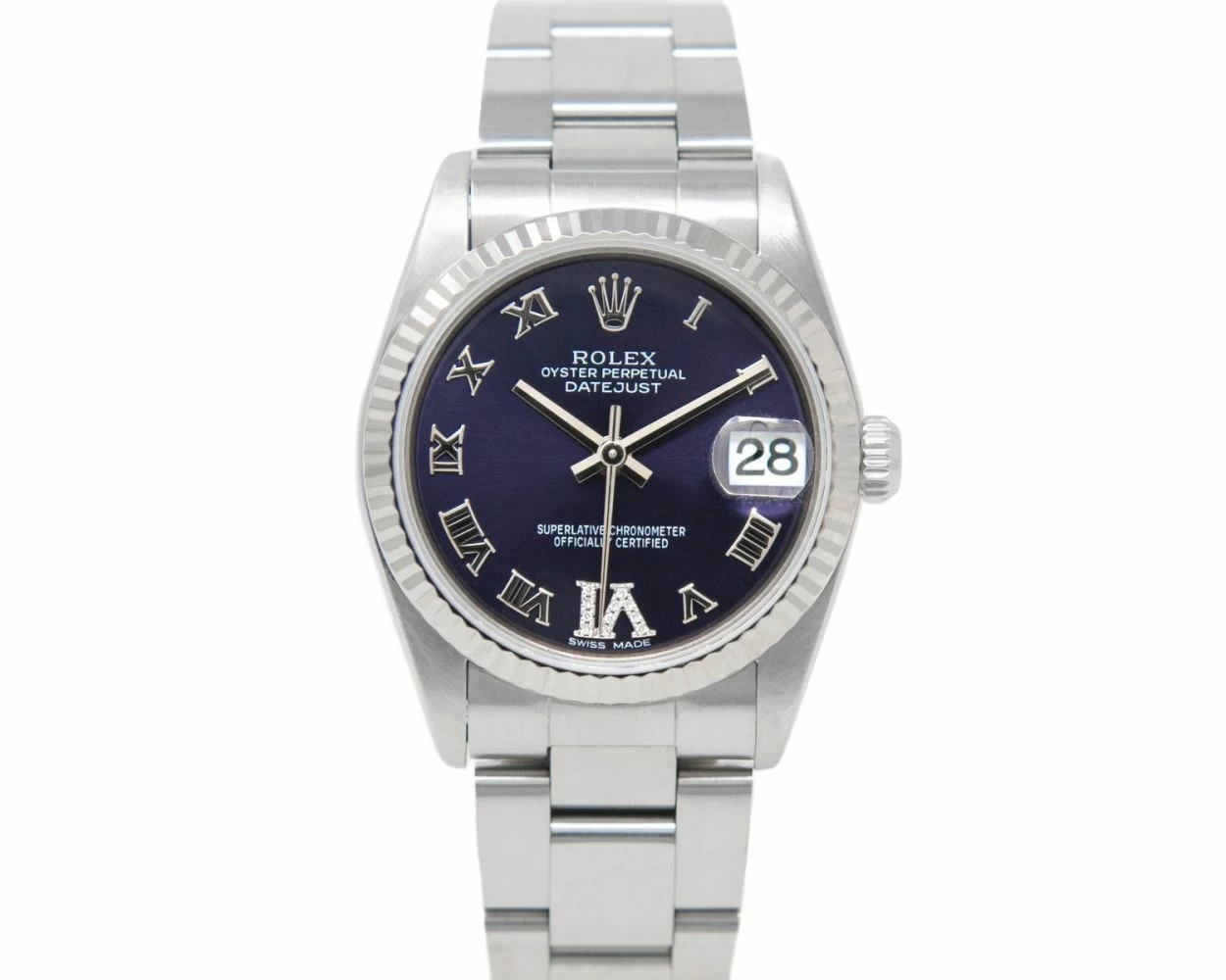 Buy Genuine Used Rolex Datejust 31 78274 Watch Purple Dial SKU