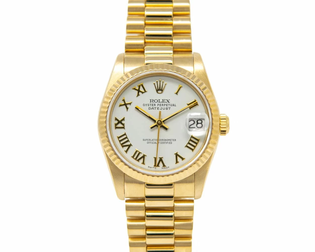 Buy Genuine Used Rolex Datejust 31 68278 Watch White Dial SKU 3992