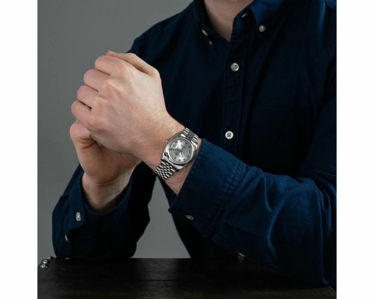 Rolex 116200 on wrist cheap