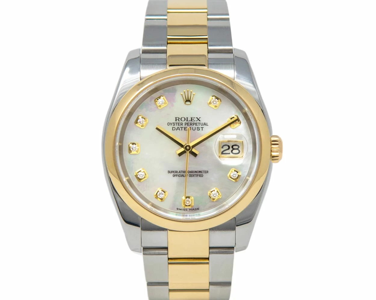 Buy Genuine Used Rolex Datejust 36 116203 Watch Mother of Pearl