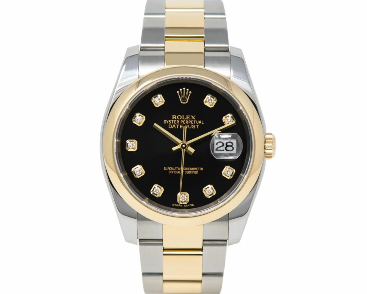 Buy Genuine Used Rolex Datejust 36 116203 Watch Black Dial SKU 5465