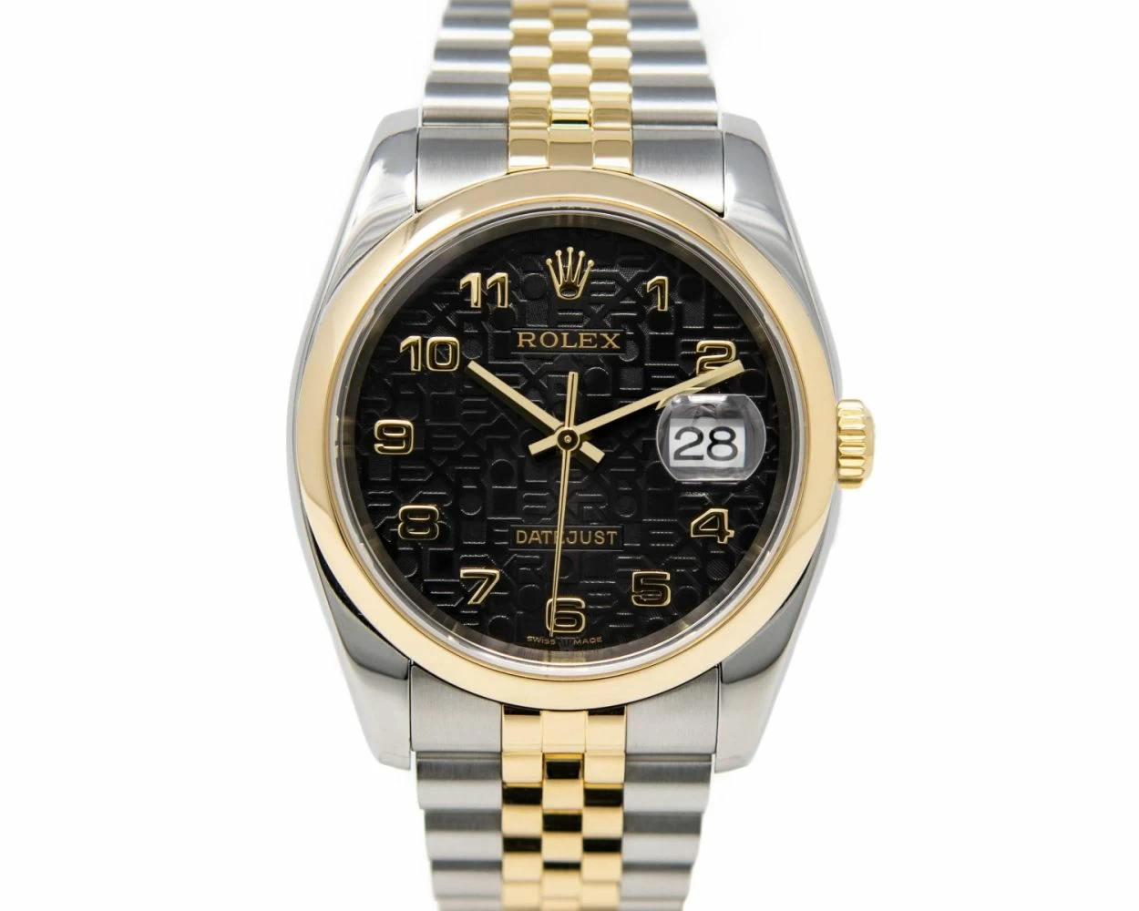Buy Genuine Used Rolex Datejust 36 116203 Watch Black Jubilee Dial SKU 5020