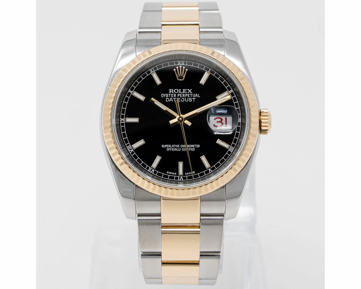 Buy Genuine Used Rolex Datejust 36 116233 Watch Black Dial SKU 4429