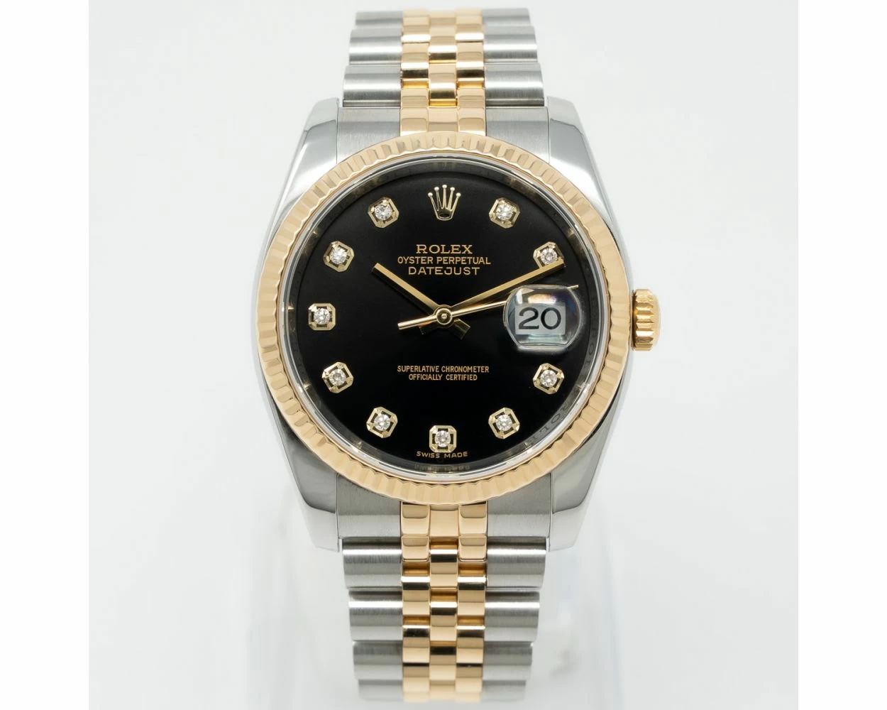 Buy Genuine Used Rolex Datejust 36 116233 Watch - Black Dial