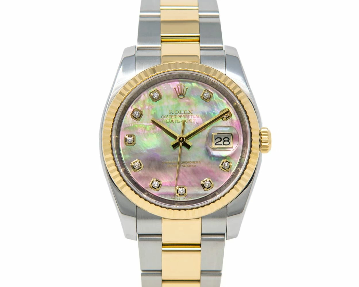Rolex black pearl face online
