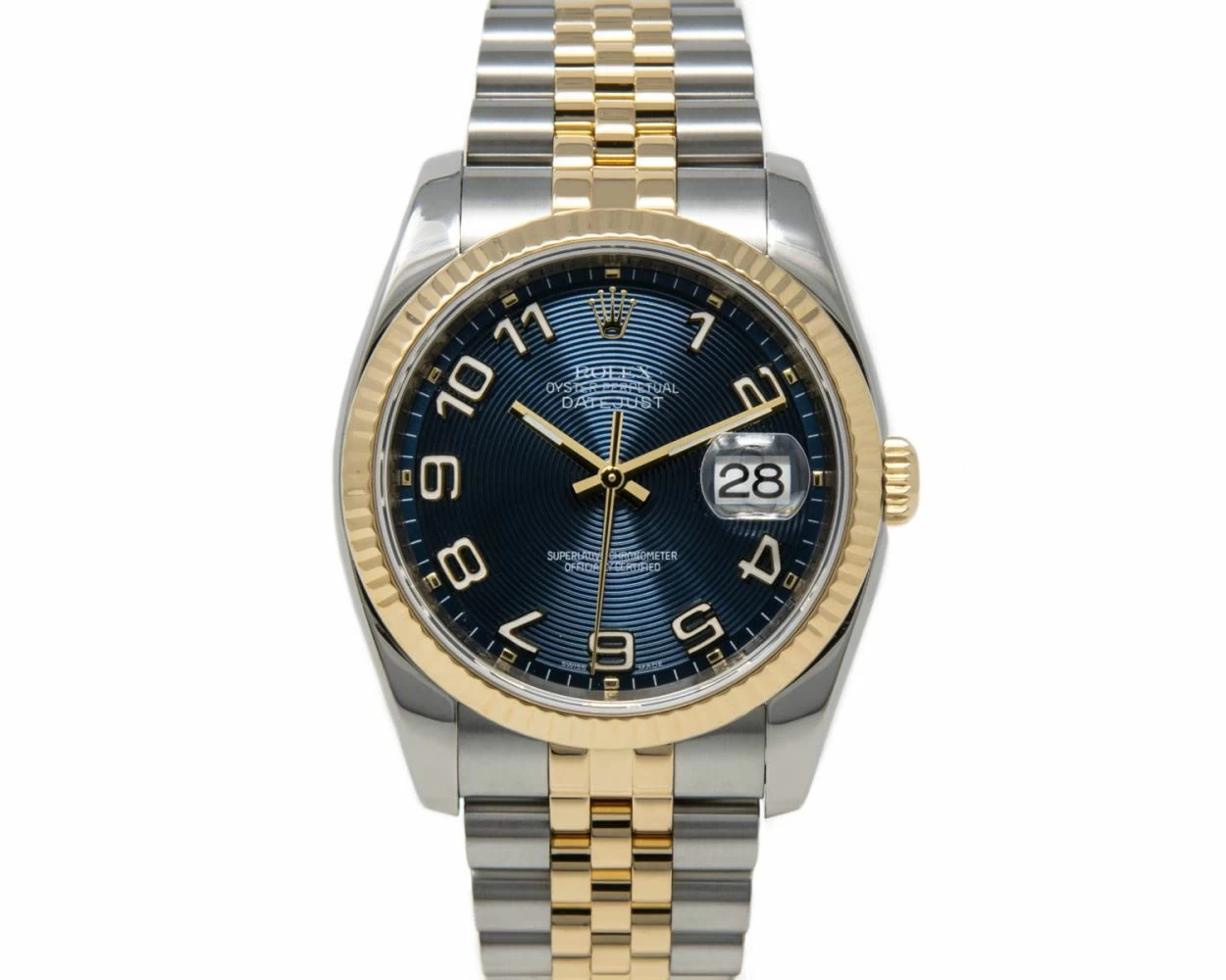 Rolex datejust deals 36 arabic numerals