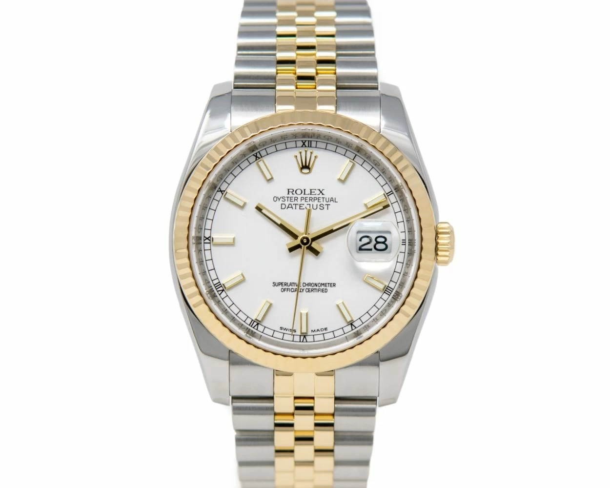 Rolex datejust 36 white gold best sale