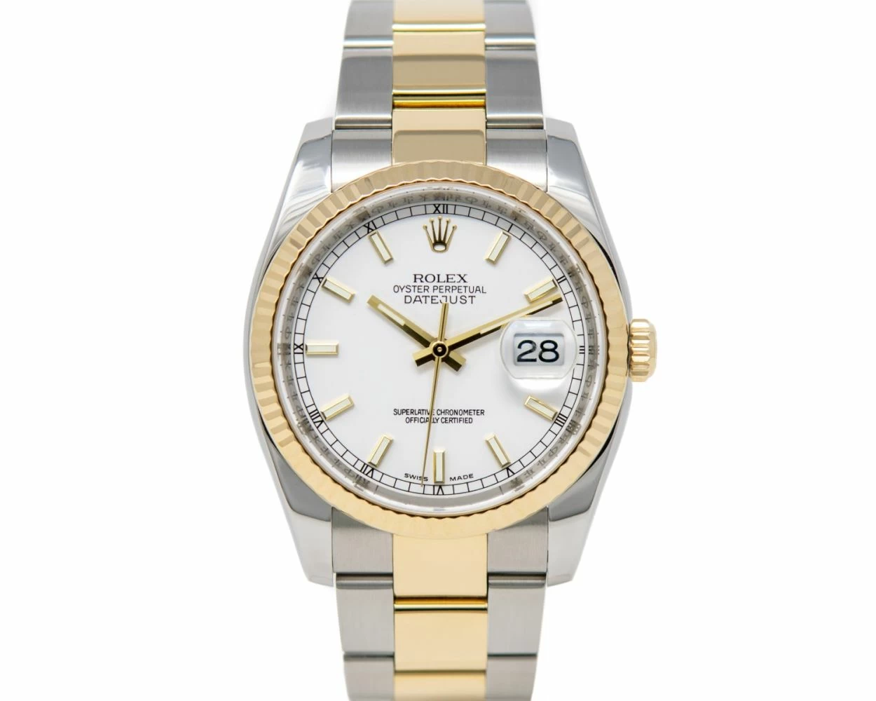 Rolex datejust 36 oyster bracelet top