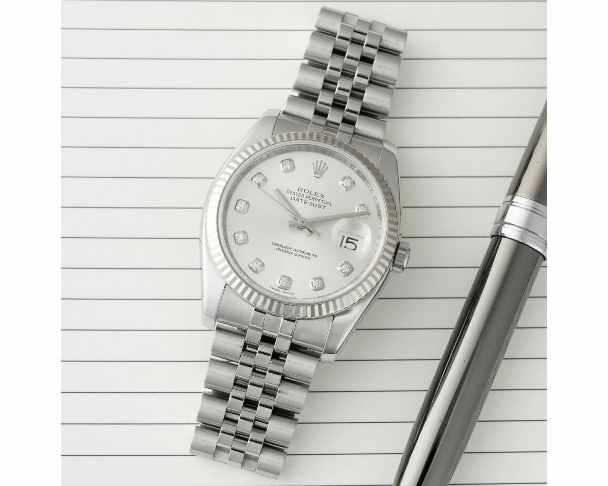 Buy Genuine Used Rolex Datejust 36 116234 Watch - Silver