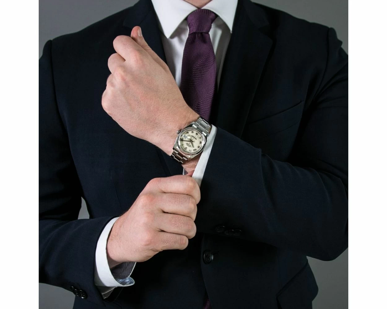 Rolex datejust with suit on sale