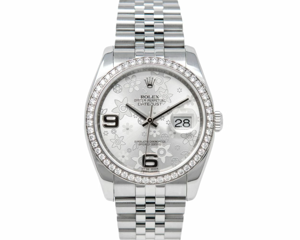 Rolex with flowers on the face price top