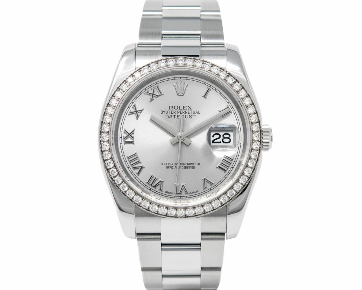 Rolex datejust 36 rhodium shop