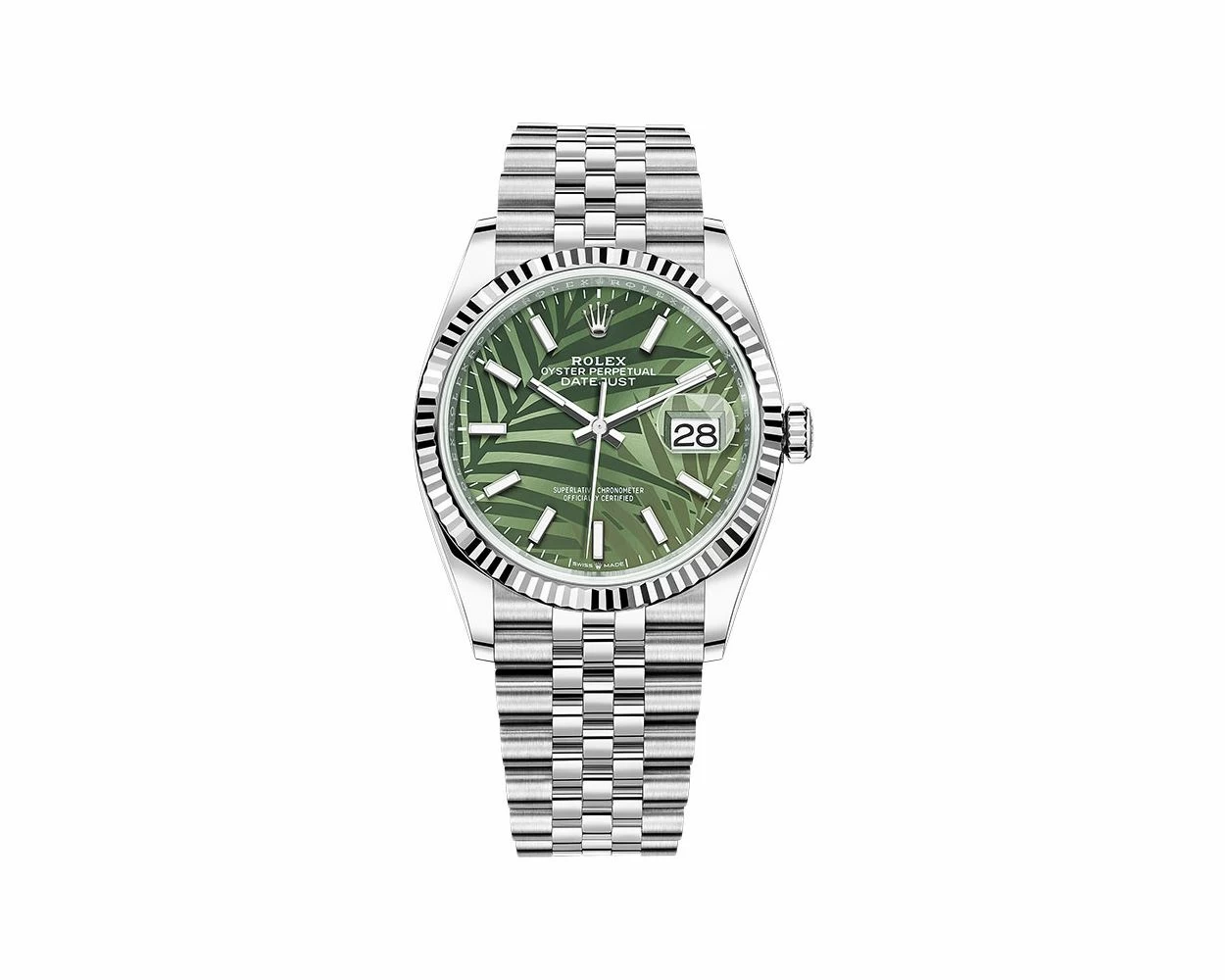 Rolex datejust 36 green sales dial
