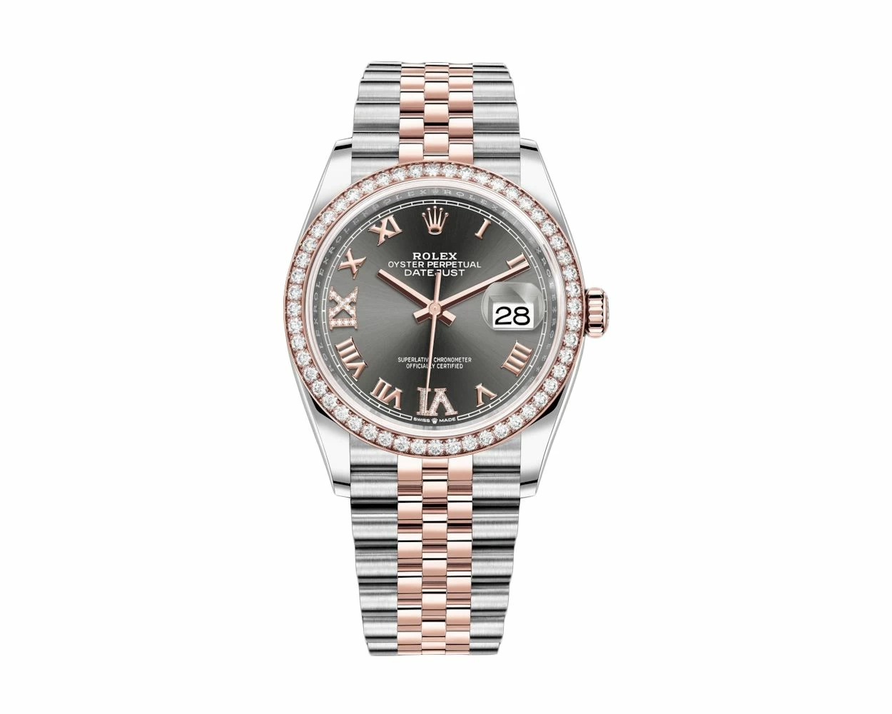 Buy Genuine Used Rolex Datejust 36 126281RBR Watch Slate Dial