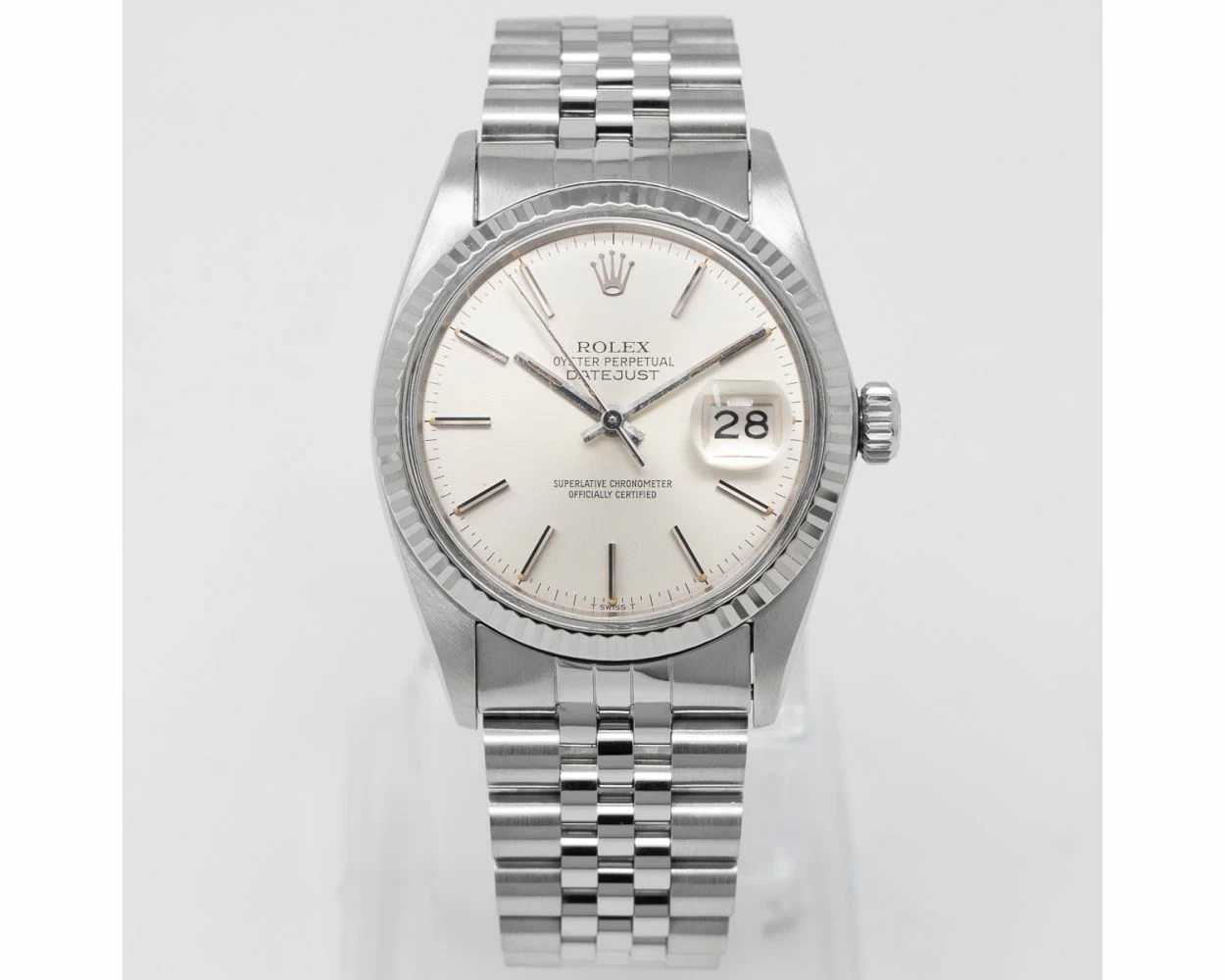 Buy Genuine Used Rolex Datejust 36 16014 Watch Silver Dial SKU 10411
