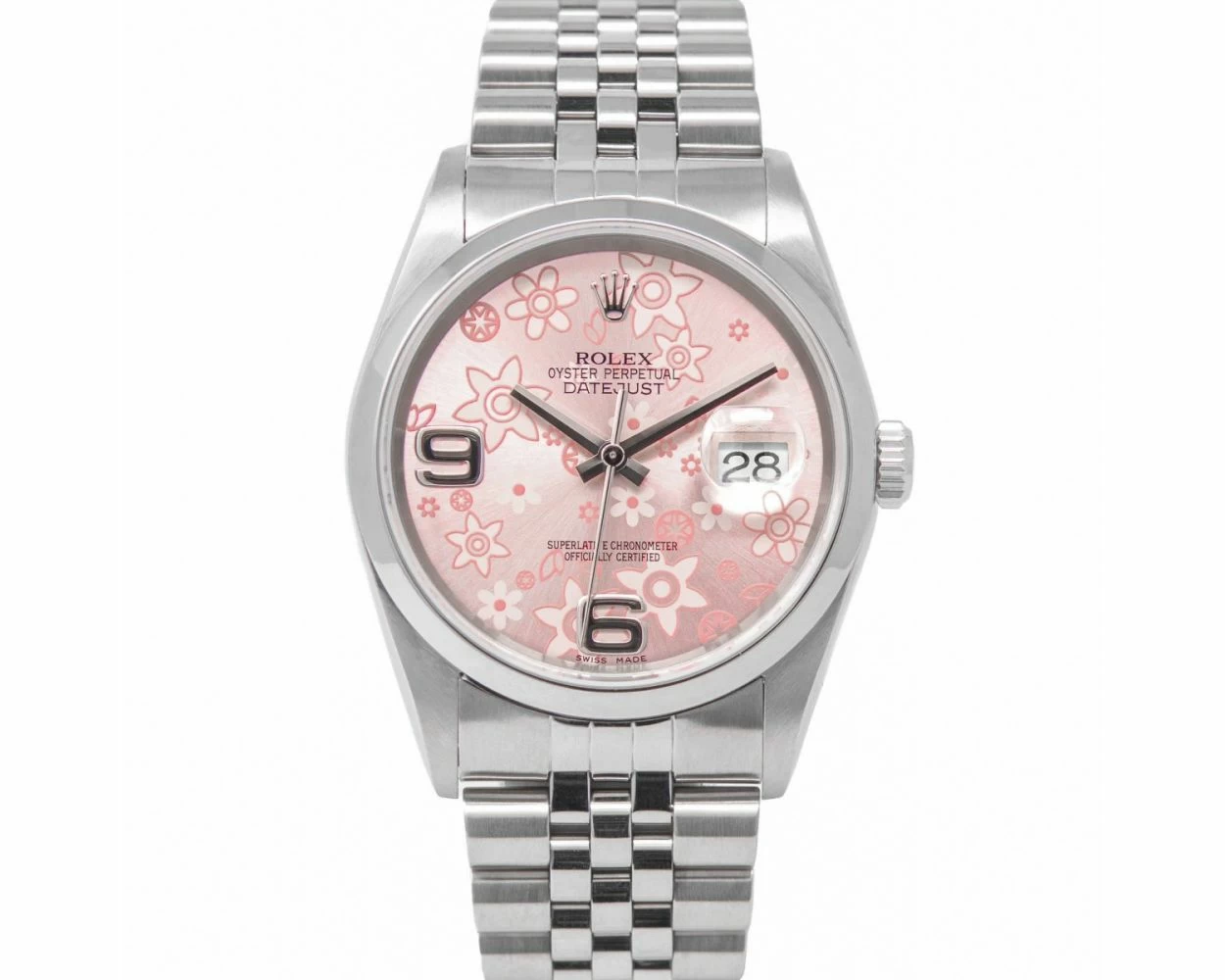 Rolex pink floral on sale
