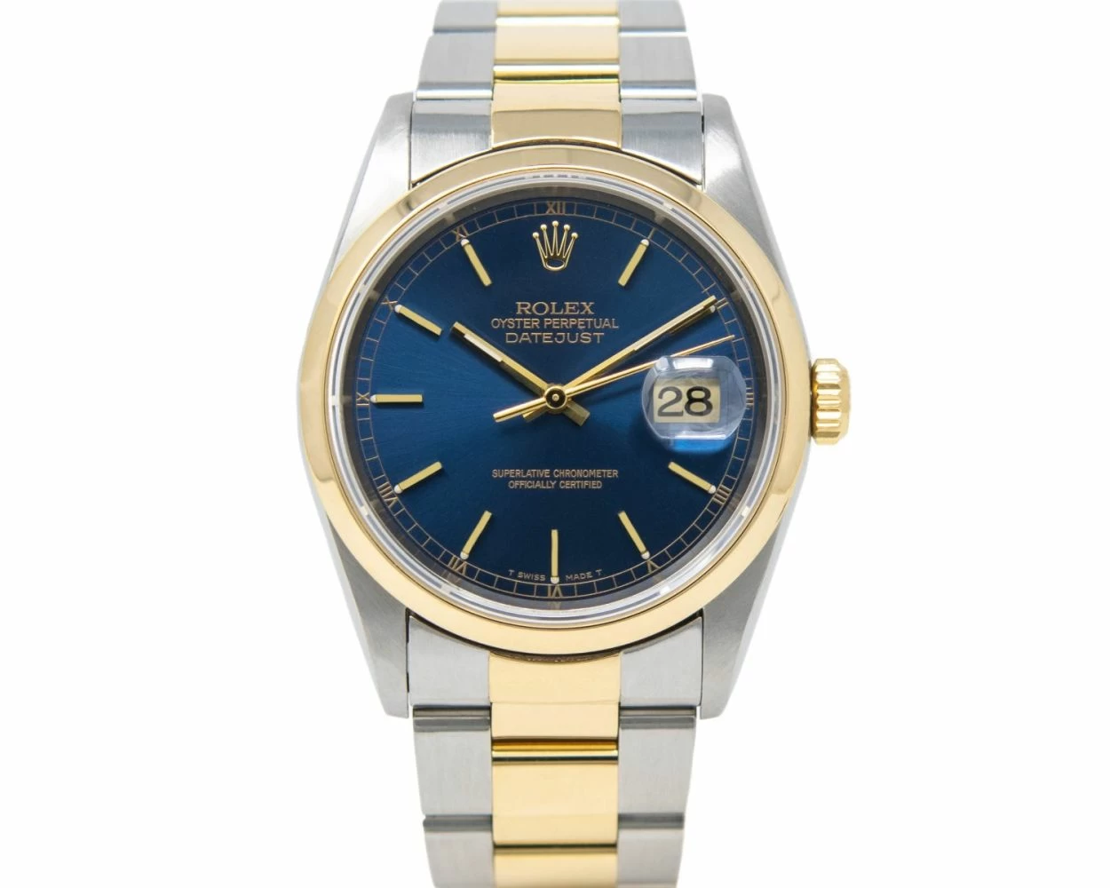 Buy Genuine Used Rolex Datejust 36 16203 Watch Blue Dial SKU 5301