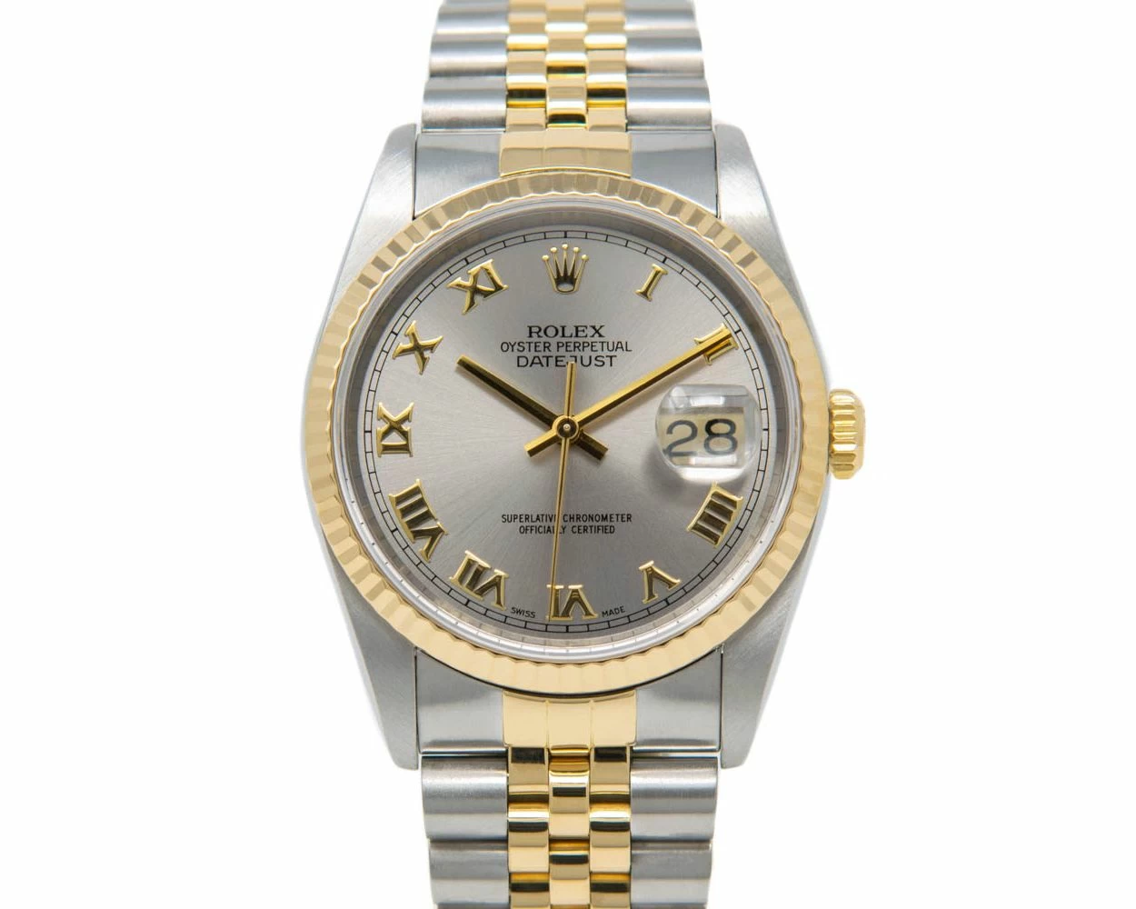 Rolex Datejust Silver Dial 16233 Wristwatch for Sale