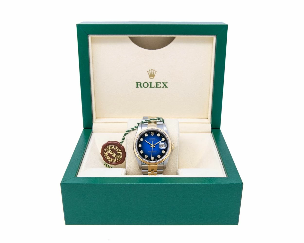 Buy Genuine Used Rolex Datejust 36 16233 Watch - Blue