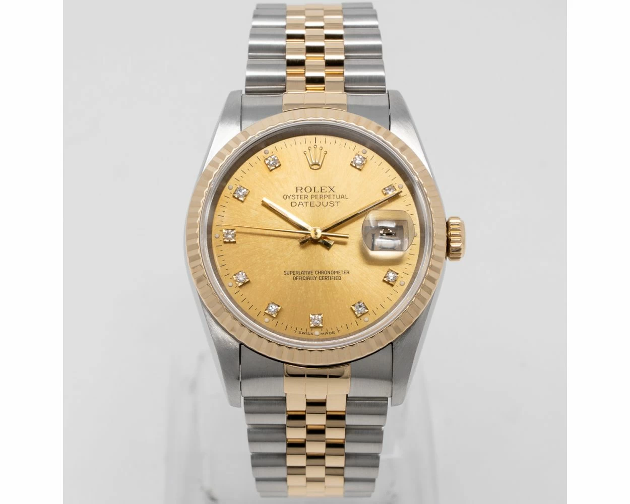 Buy Genuine Used Rolex Datejust 36 16233 Watch Champagne Dial