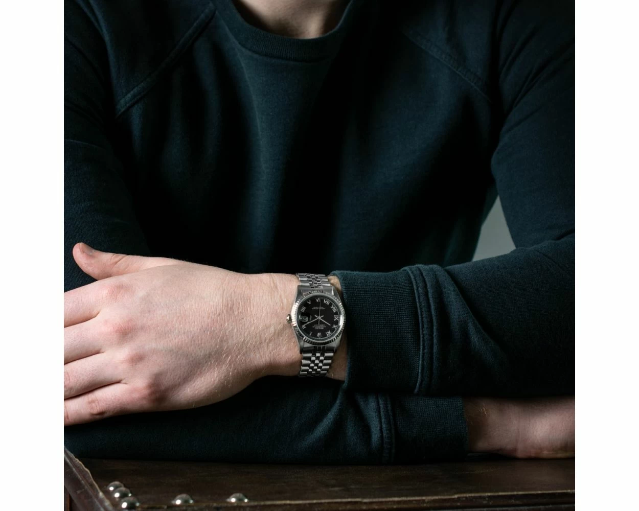 Rolex datejust 36 black dial jubilee hotsell