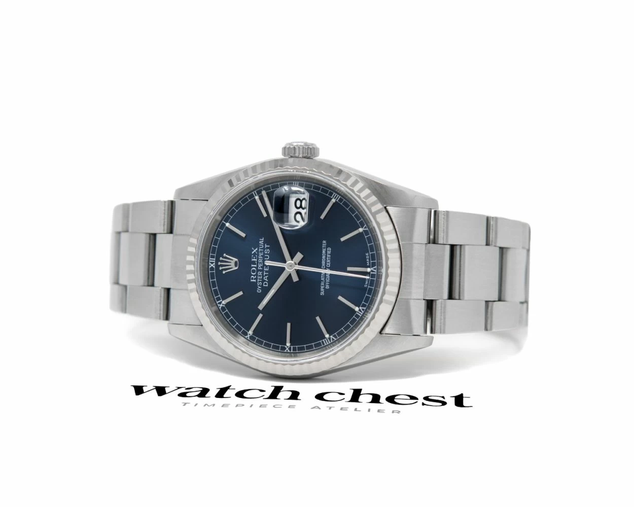 Buy Genuine Used Rolex Datejust 36 16234 Watch - Blue Dial
