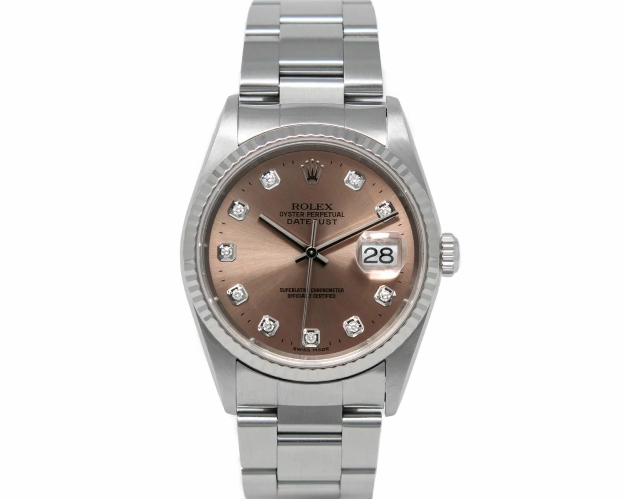 Rolex datejust top 36 rose gold