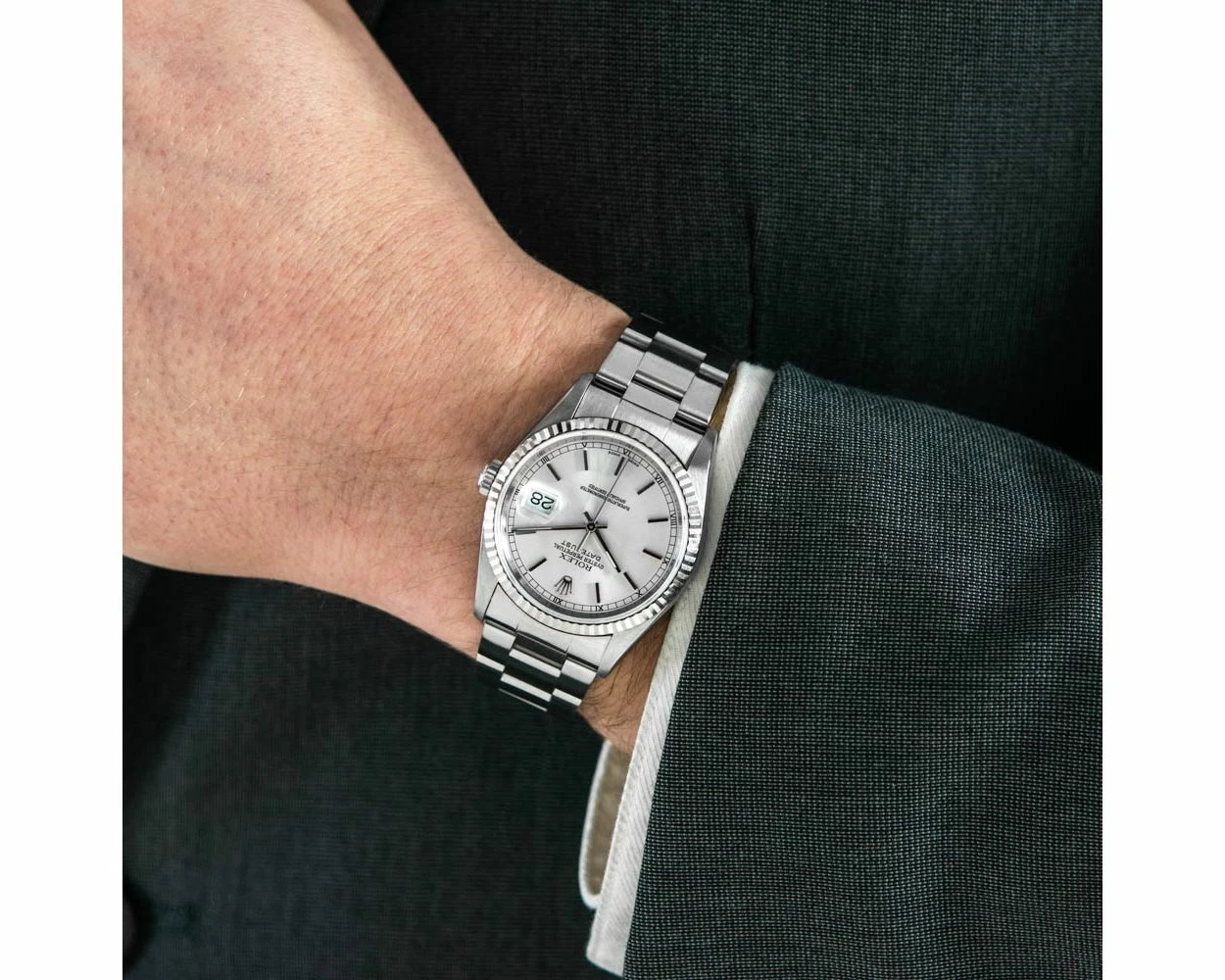 Buy Genuine Used Rolex Datejust 36 16234 Watch Silver Dial SKU 424