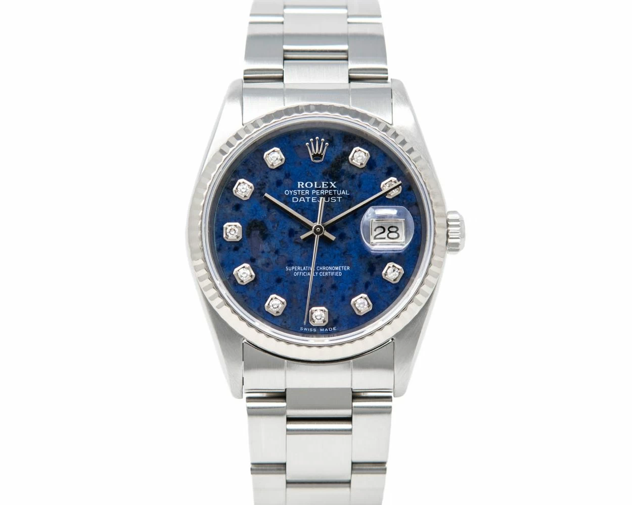 Buy Genuine Used Rolex Datejust 36 16234 Watch - Sodalite Dial | SKU 4483