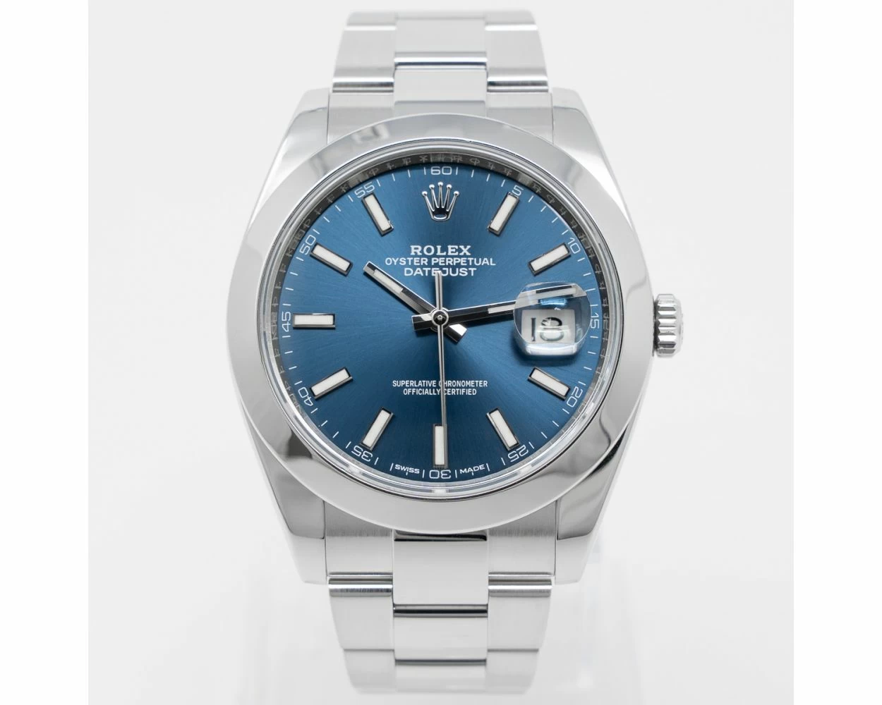 Rolex Datejust 41 Bright Blue Dial Steel 126300
