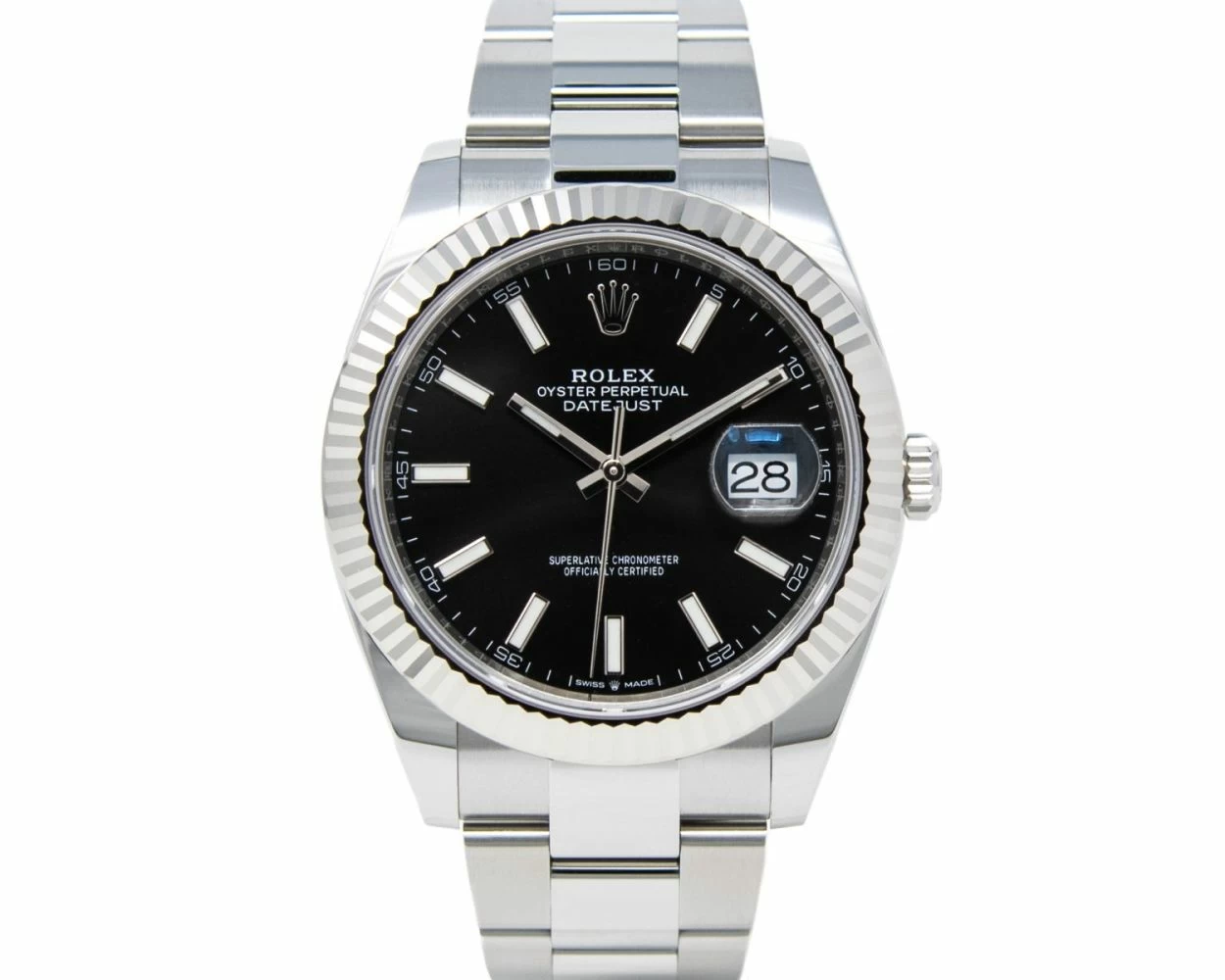 Rolex datejust 41 black dial sale