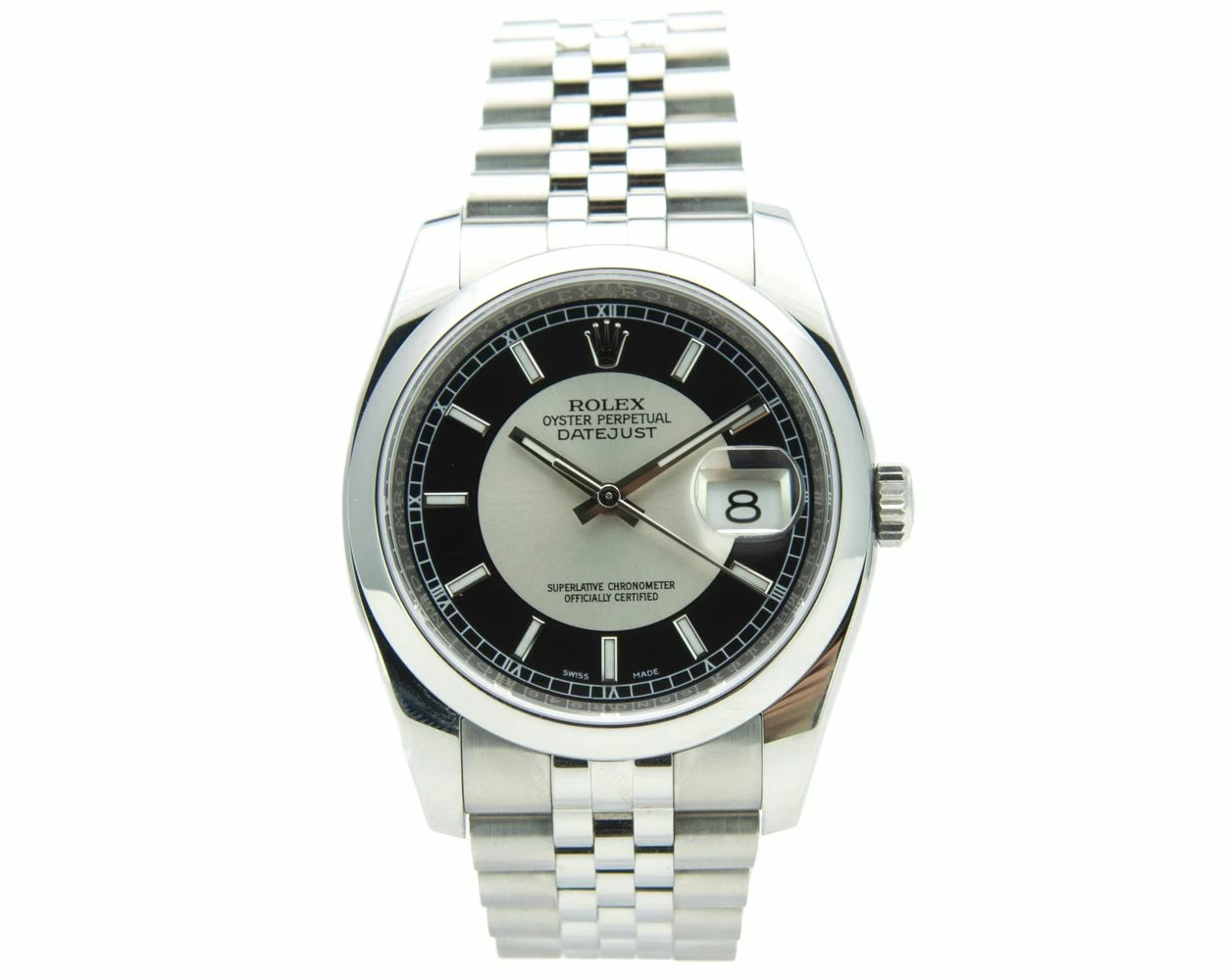 Silver black hotsell face rolex