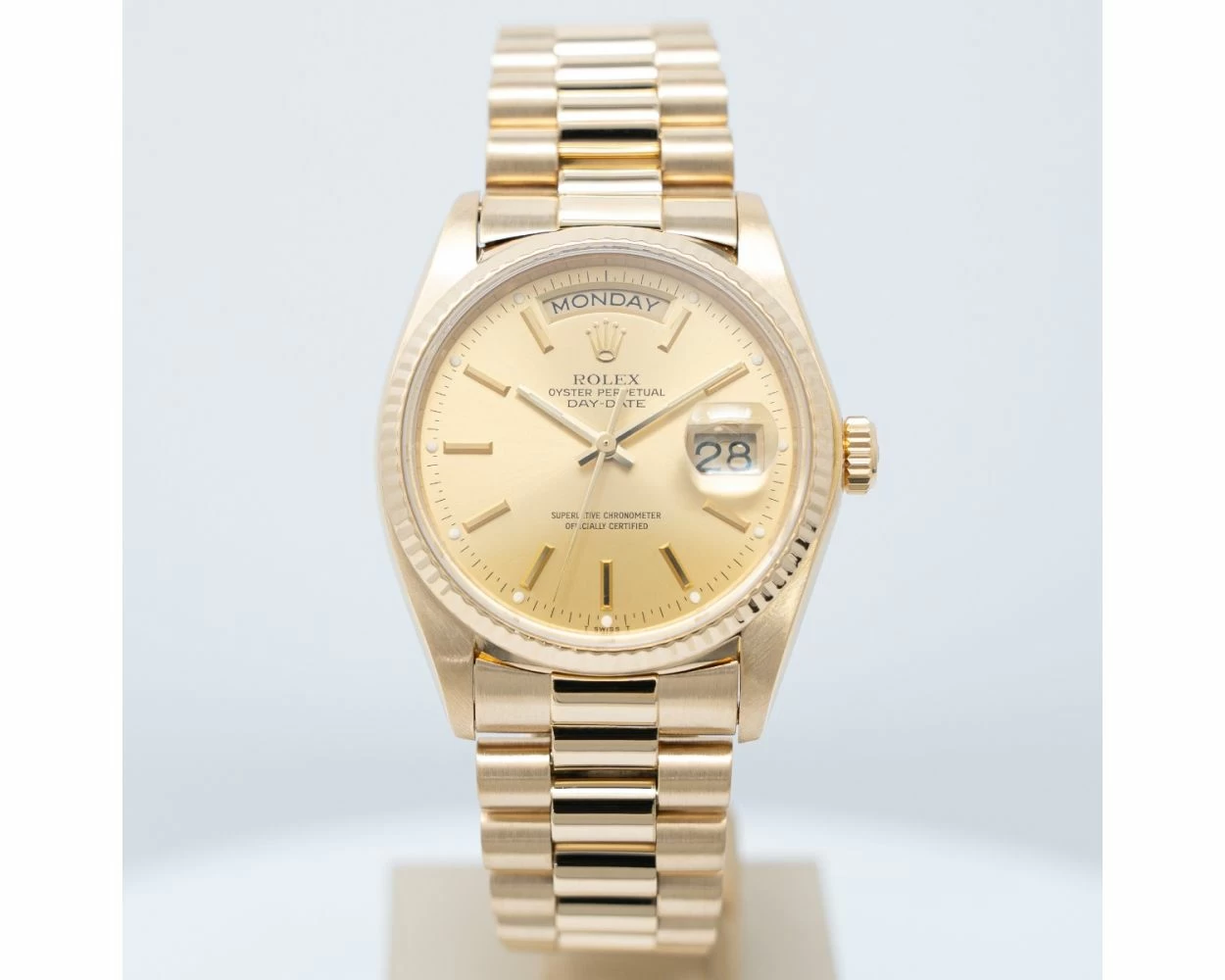 Buy Genuine Used Rolex Day Date 36 18038 Watch Champagne Dial SKU 2490