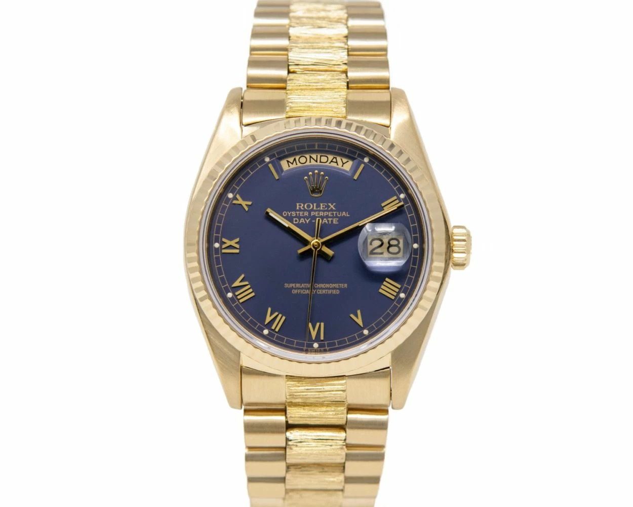 Buy Genuine Used Rolex Day Date 36 18078 Watch Blue Dial SKU 3216