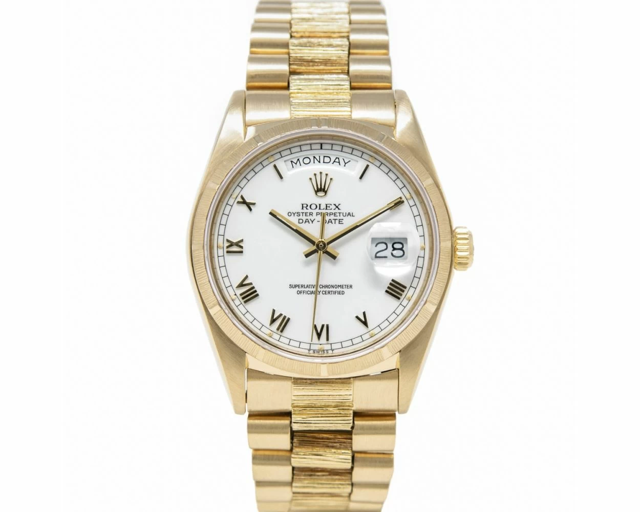 Rolex oyster perpetual day date roman numerals top