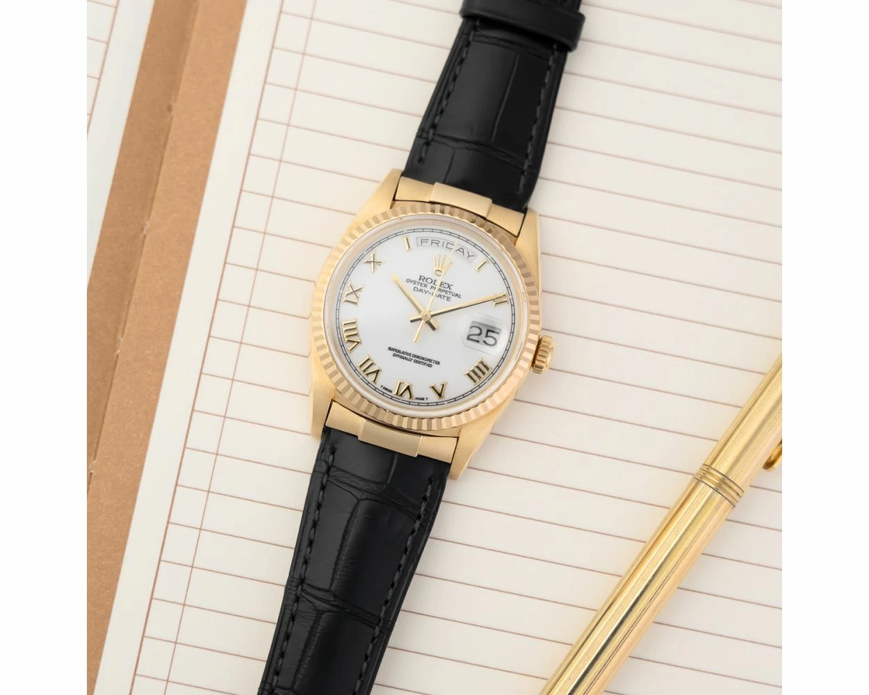 Buy Genuine Used Rolex Day-Date 36 18238 Watch White Dial SKU 5685