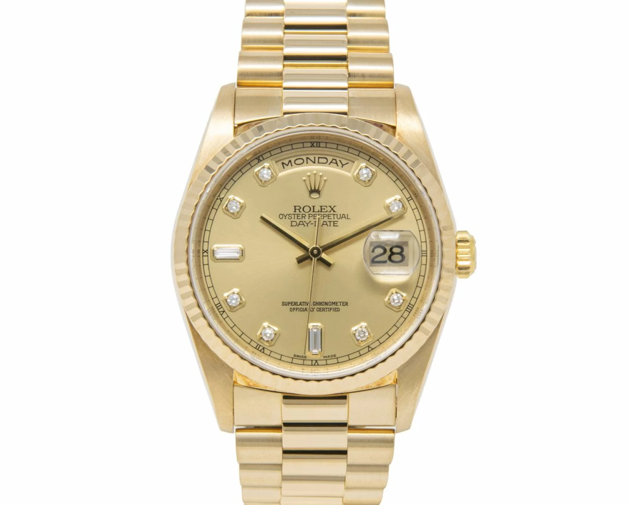 Buy Genuine Used Rolex Day-Date 36 18238 Watch - Champagne Dial | SKU 4326