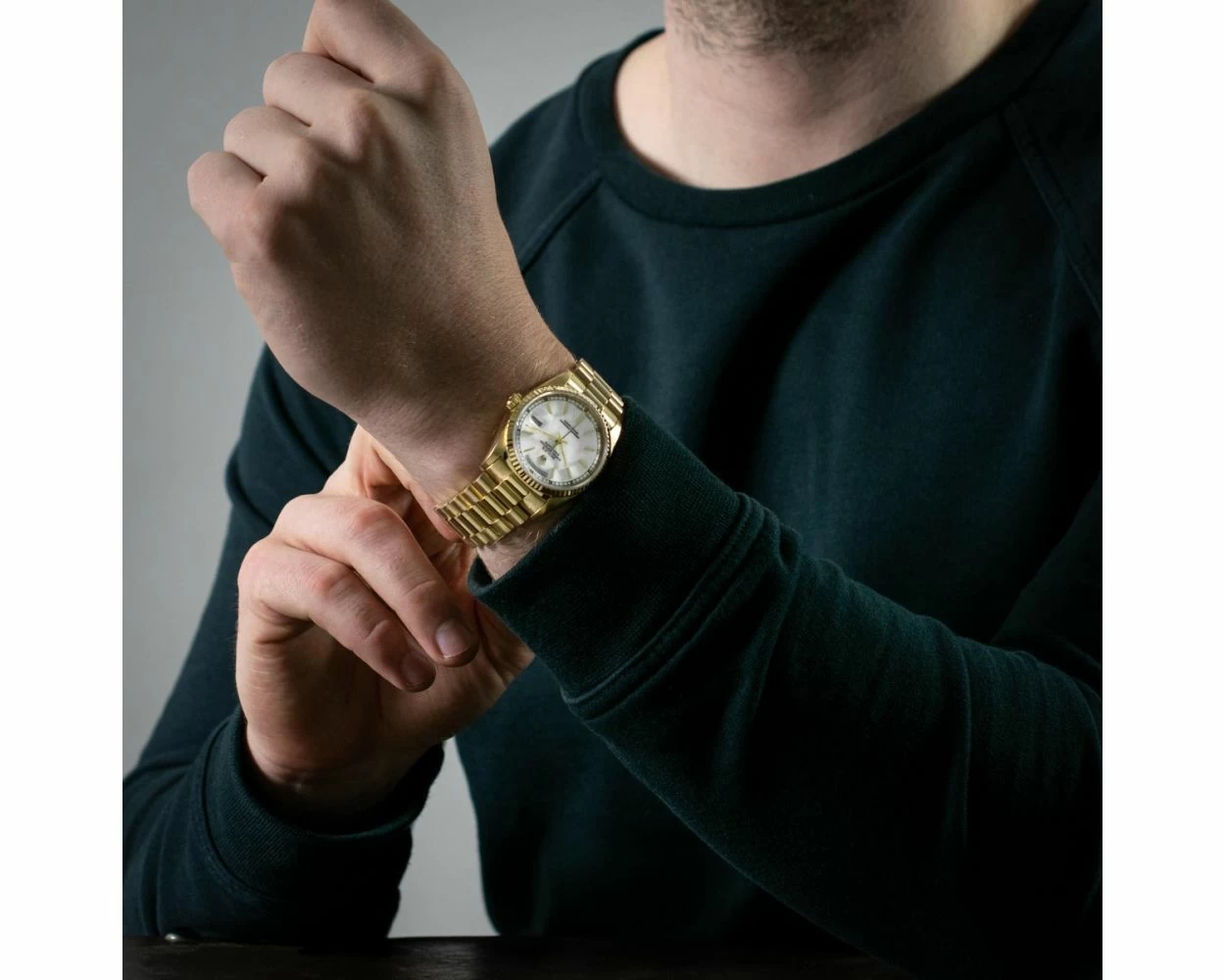 Rolex 18238 white dial top